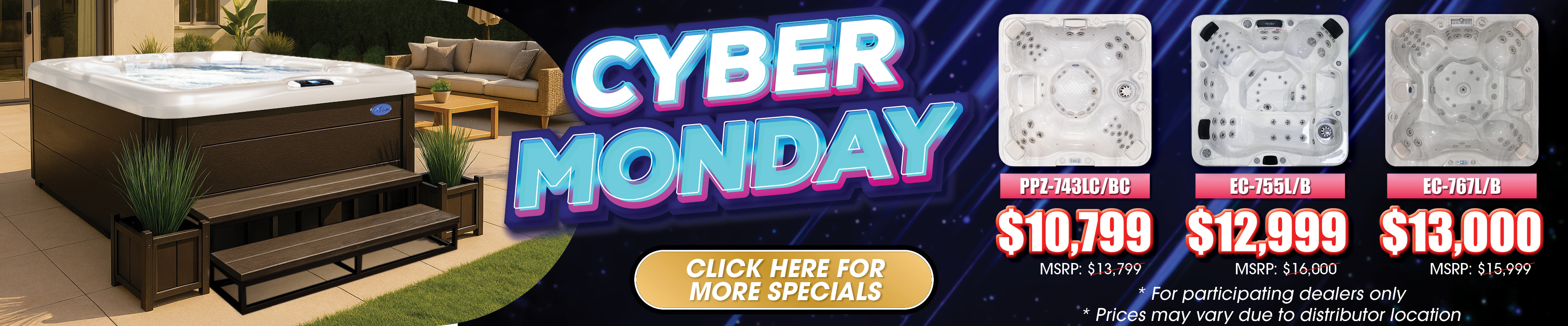 Calspas hot tub being used in a family setting - North Little Rock