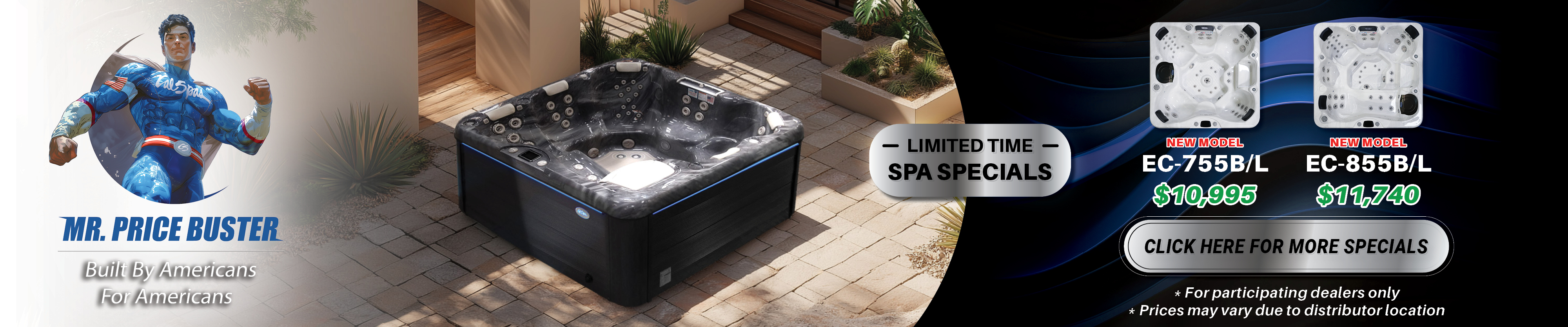 Calspas hot tub being used in a family setting - North Little Rock