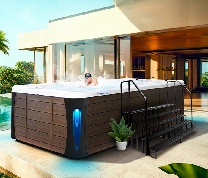 Calspas hot tub being used in a family setting - North Little Rock