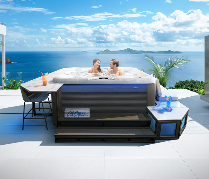 Calspas hot tub being used in a family setting - North Little Rock